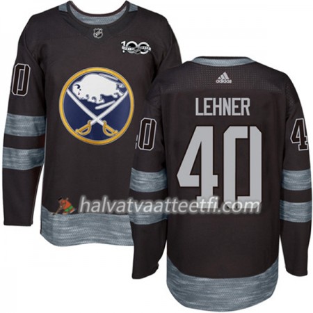 Miesten NHL Buffalo Sabres Pelipaita Robin Lehner 40 1917-2017 100th Anniversary Adidas Musta Authentic